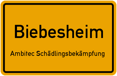 Ambitec Schädlingsbekämpfung · Kammerjäger · Schädlingsbekämpfer in Biebesheim