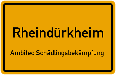 Ambitec Schädlingsbekämpfung · Kammerjäger · Schädlingsbekämpfer in Rheindürkheim