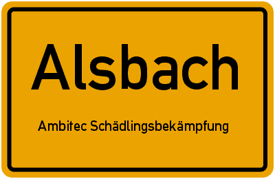 Ambitec Schädlingsbekämpfung · Kammerjäger · Schädlingsbekämpfer in Alsbach