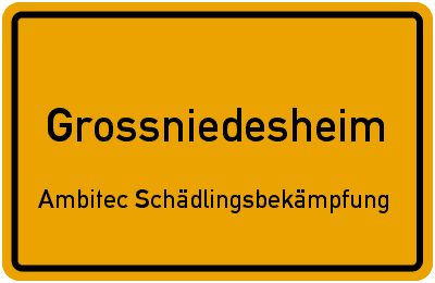 Ambitec Schädlingsbekämpfung · Kammerjäger · Schädlingsbekämpfer in Grossniedesheim
