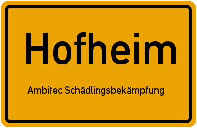 Ambitec Schädlingsbekämpfung · Kammerjäger · Schädlingsbekämpfer in Hofheim