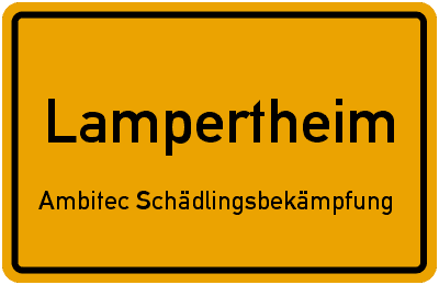 Ambitec Schädlingsbekämpfung · Kammerjäger · Schädlingsbekämpfer in Lampertheim