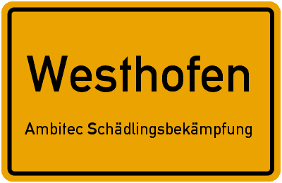 Ambitec Schädlingsbekämpfung · Kammerjäger · Schädlingsbekämpfer in Westhofen